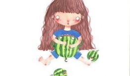 夏天吃瓜小屁孩,小屁孩快乐吃瓜记